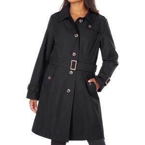 Pendleton Black Belted Trench Coat Size- XL NWT